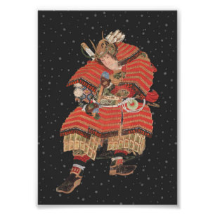 Samurai Warrior  Japanse kunst Foto Afdruk