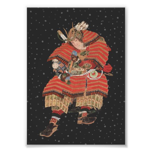 Samurai Warrior  Japanse kunst Foto Afdruk (Voorkant)
