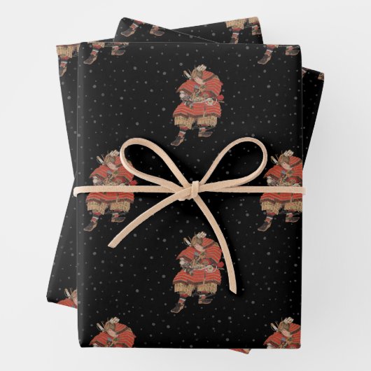 Samurai Warrior Japanse kunst Inpakpapier Vel (In situ)