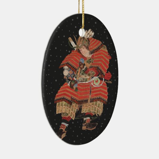 Samurai Warrior Japanse kunst Keramisch Ornament (Rechts)
