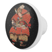 Samurai Warrior  Japanse kunst Keramische Knop (Rechts)