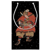 Samurai Warrior Japanse kunst Klein Cadeauzakje (Achterkant)