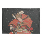 Samurai Warrior  Japanse kunst Kussensloop (Achterkant)