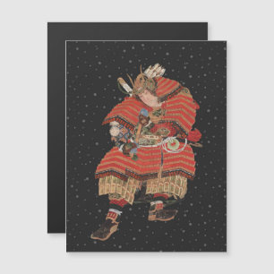 Samurai Warrior  Japanse kunst Magnetische Uitnodiging