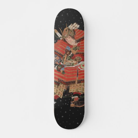 Samurai Warrior  Japanse kunst Persoonlijk Skateboard (Voorkant)