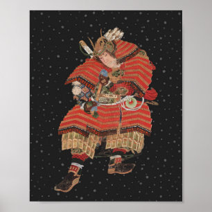 Samurai Warrior  Japanse kunst Poster