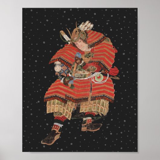 Samurai Warrior  Japanse kunst Poster (Voorkant)