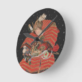 Samurai Warrior  Japanse kunst Ronde Klok (Hoek)