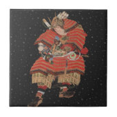 Samurai Warrior Japanse kunst Tegeltje (Voorkant)