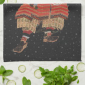 Samurai Warrior  Japanse kunst Theedoek (Gevouwen)