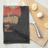 Samurai Warrior  Japanse kunst Theedoek (Quarter Fold)