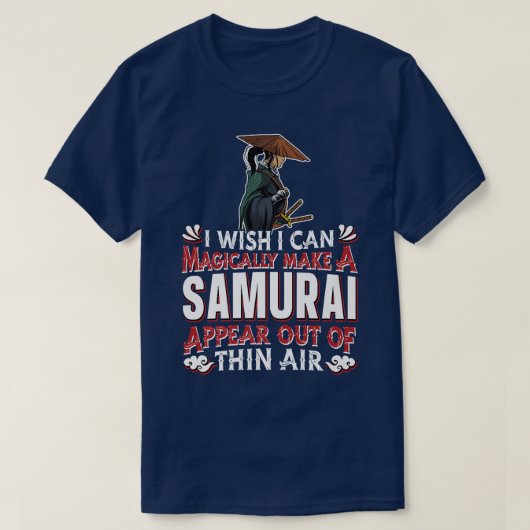 Samurai Warrior Magic Sword Art Japanese Fighter T-shirt (Design voorkant)