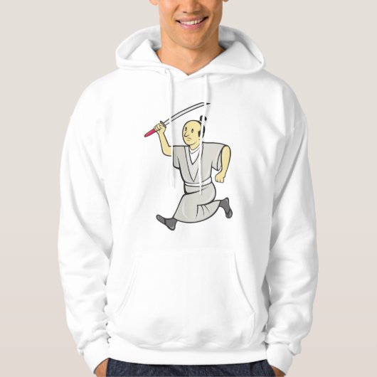 Samurai Warrior Mannen Hoodie (Voorkant)