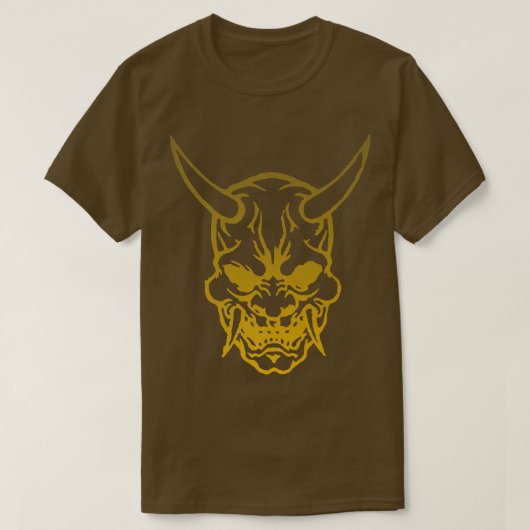 Samurai Warrior Mask, Hannya Oni Mask Japan Anime1 T-shirt (Design voorkant)