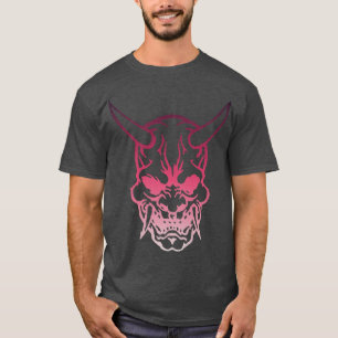 Samurai Warrior Mask, Hannya Oni Mask Japan Anime T-shirt