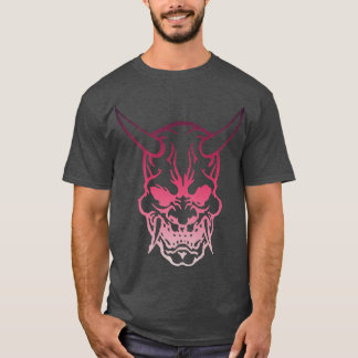 Samurai Warrior Mask, Hannya Oni Mask Japan Anime T-shirt
