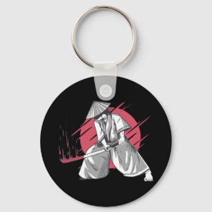 Samurai Warrior met Katana Sleutelhanger