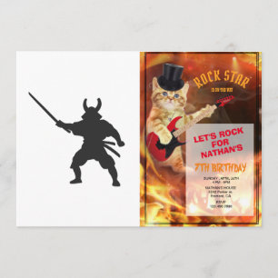 Samurai Warrior met zwaard - Kies achterkleur Kaart