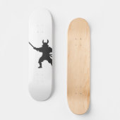Samurai Warrior met zwaard - Kies achterkleur Persoonlijk Skateboard (Voorkant)