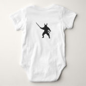 Samurai Warrior met zwaard - Kies achterkleur Romper (Achterkant)