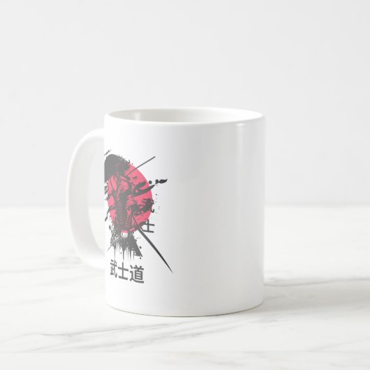 Samurai Warrior Mok – Bushido Code Design (Voorkant links)