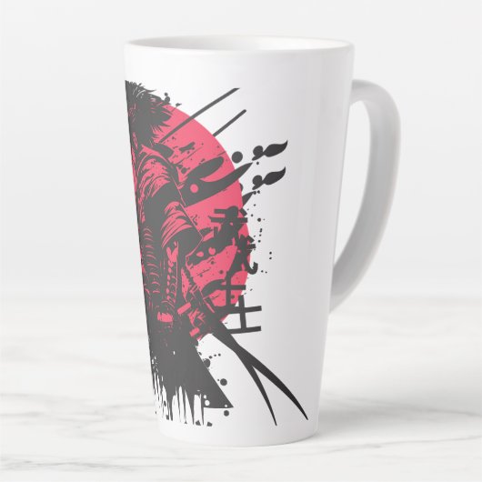 Samurai Warrior Mug – Bushido Code Design Latte Mok (Rechterhoek)