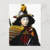 Samurai Warrior of Old Japan Warrior 侍 Briefkaart (Voorkant)