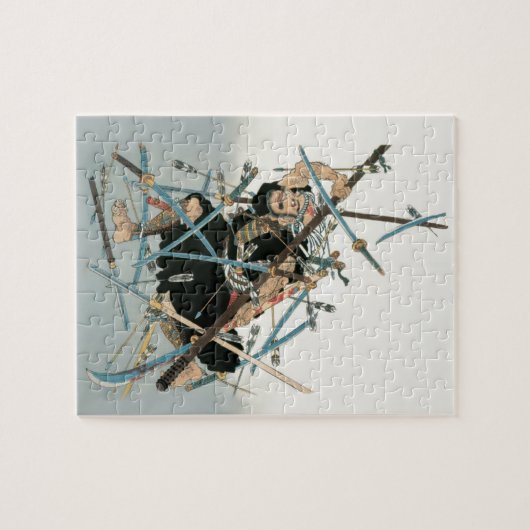 Samurai Warrior Oriental Art 3 Legpuzzel (Horizontaal)