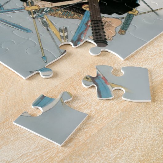 Samurai Warrior Oriental Art 3 Legpuzzel (Zijkant)