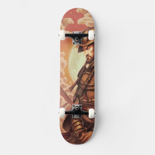 Samurai Warrior Persoonlijk Skateboard (Voorkant)