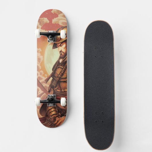 Samurai Warrior Persoonlijk Skateboard (Voorkant)