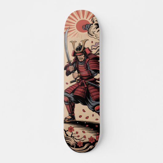 Samurai warrior Skateboard (Voorkant)