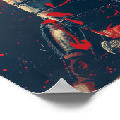 Samurai Warrior Skull Cool Illustration Poster (Hoek)