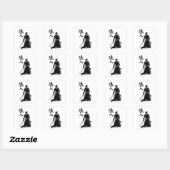 "Samurai Warrior Sticker - Japanese Ink Art Vinyl (Vel)