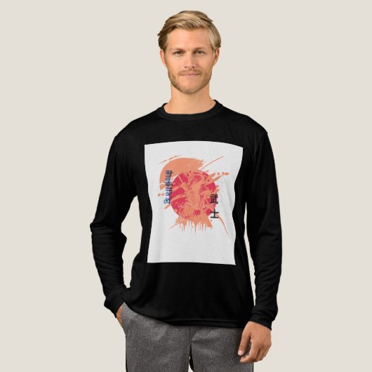 Samurai Warrior T-Shirt – Japanse grafische kunst (Voorkant)