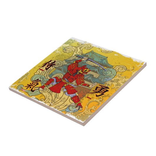 Samurai Warrior Tegeltje (Zijkant)