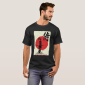 Samurai Warrior Tokyo Japan Bushido Japanese Kanji T-shirt (Voorkant volledig)
