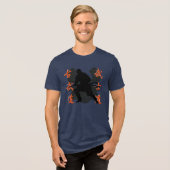 Samurai Warrior Tri-Blend Shirt (Voorkant volledig)
