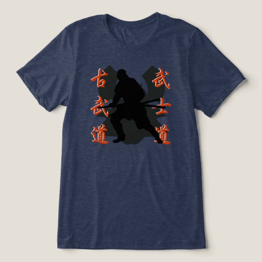 Samurai Warrior Tri-Blend Shirt (Design voorkant)