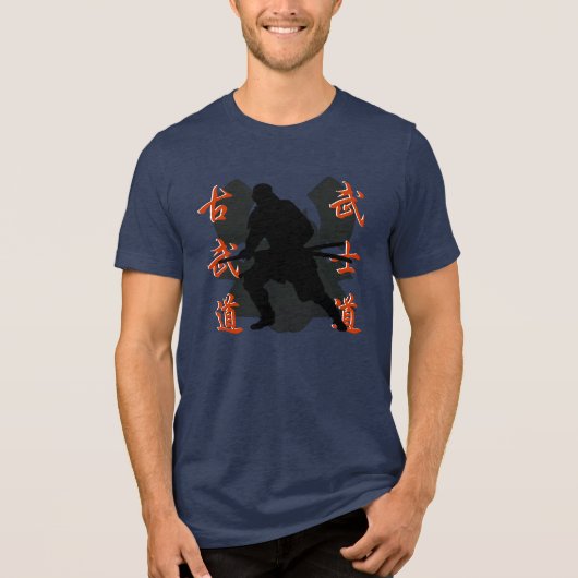 Samurai Warrior Tri-Blend Shirt (Voorkant)