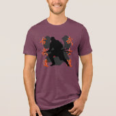 Samurai Warrior Tri-Blend Shirt (Voorkant)