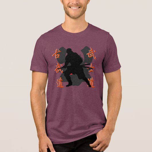 Samurai Warrior Tri-Blend Shirt (Voorkant)