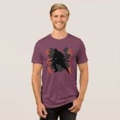 Samurai Warrior Tri-Blend Shirt (Voorkant volledig)