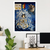 Samurai Warrior Ukiyo-e Woodblock Poster (Thuiskantoor)