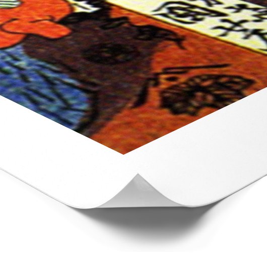 Samurai Warrior Ukiyo-e Woodblock Poster (Hoek)