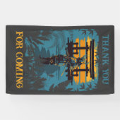 Samurai Warrior Verjaardagsfeestje op maat Spandoek (Horizontaal)