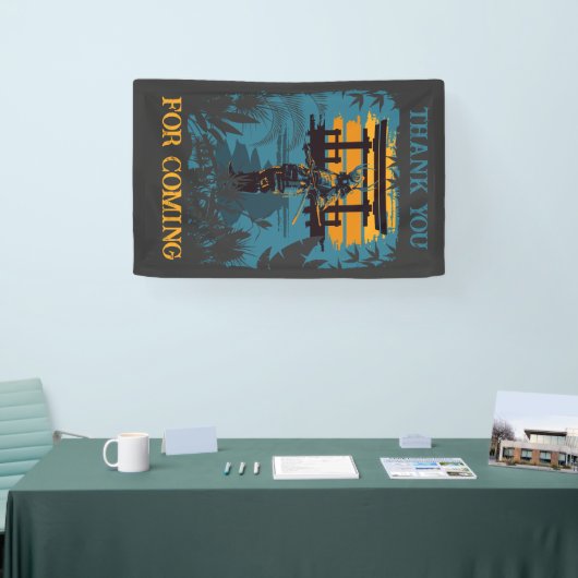 Samurai Warrior Verjaardagsfeestje op maat Spandoek (Beurs)