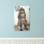 Samurai Warrior's Armor Canvas Afdruk (Insitu (Houten vloer))