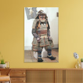 Samurai Warrior's Armor Canvas Afdruk (Insitu (Woonkamer))