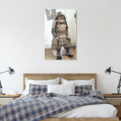 Samurai Warrior's Armor Canvas Afdruk (Insitu (Slaapkamer))